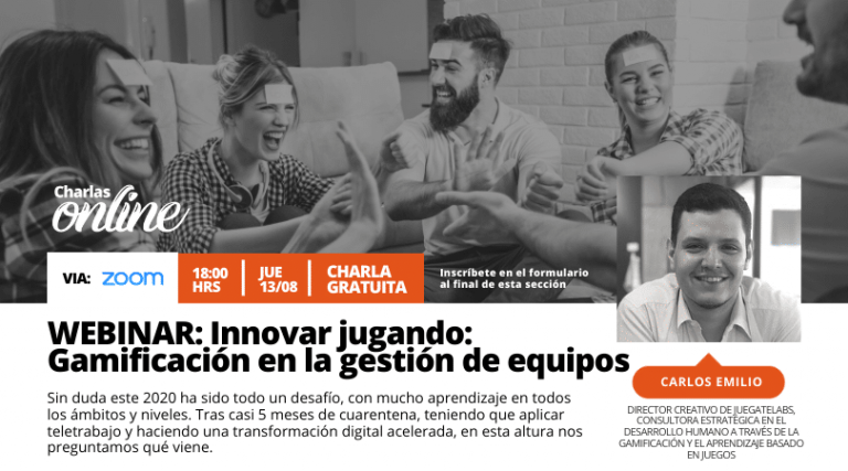 Webinar: Innovar jugando, gamificación en la gestión de equipos